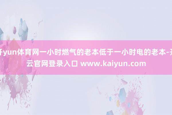 开yun体育网一小时燃气的老本低于一小时电的老本-开云官网登录入口 www.kaiyun.com