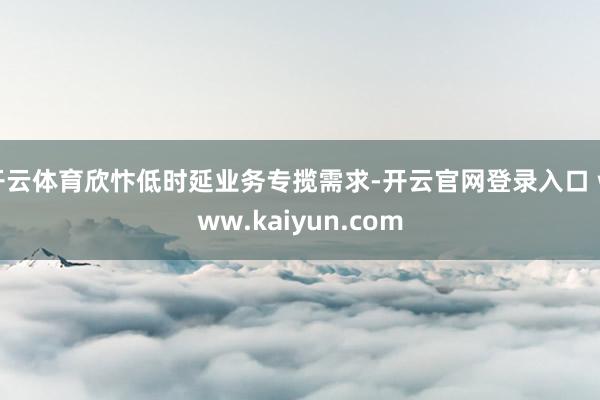 开云体育欣忭低时延业务专揽需求-开云官网登录入口 www.kaiyun.com