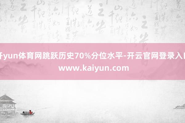 开yun体育网跳跃历史70%分位水平-开云官网登录入口 www.kaiyun.com