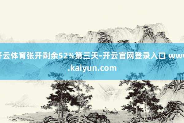 开云体育张开剩余52%第三天-开云官网登录入口 www.kaiyun.com